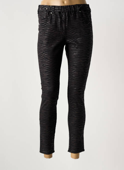 Pantalon slim taille élastique taille normale noir LEGZSKIN femme