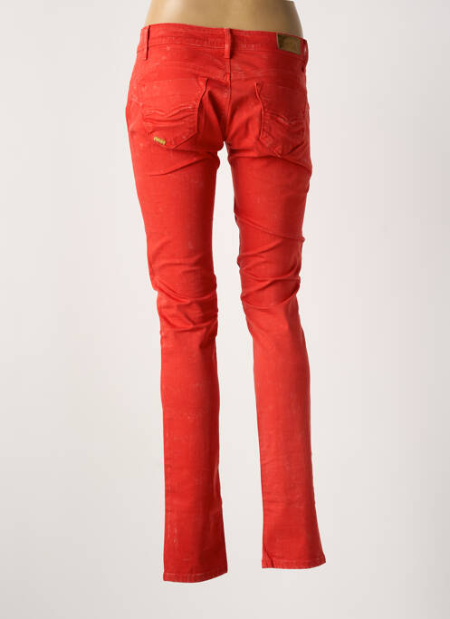 Jeans coupe slim rouge SALSA femme