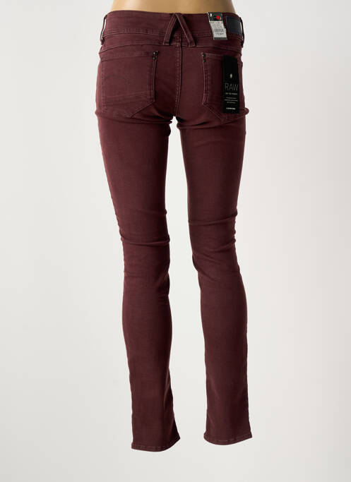 Jeans coupe slim violet G STAR femme