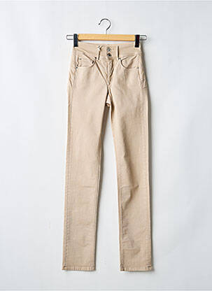 Jeans skinny taille haute taille haute beige SALSA femme