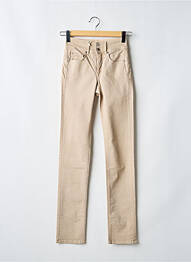 Jeans skinny taille haute taille haute beige SALSA femme