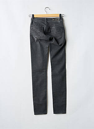 Jeans coupe slim effet usé délavé taille basse gris SALSA femme