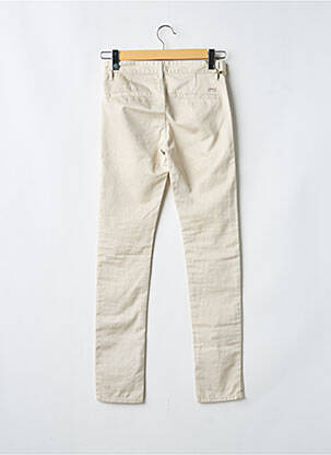 Pantalon chino tissage popeline taille normale beige LE TEMPS DES CERISES femme