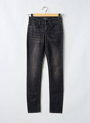 Jeans coupe slim stretch noir GUESS femme