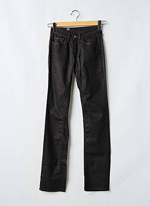 Jeans coupe slim taille basse taille basse marron LE TEMPS DES CERISES femme