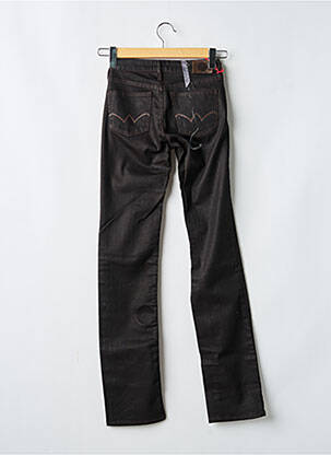 Jeans coupe slim stretch taille basse marron LE TEMPS DES CERISES femme