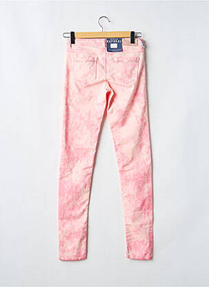 Pantalon slim tissage popeline taille ajustable rose KAPORAL fille