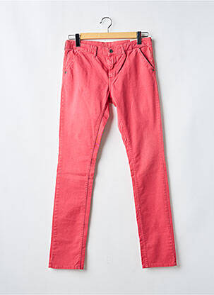 Pantalon chino tissage popeline taille ajustable rouge PEPE JEANS garcon