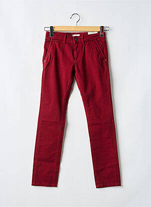 Pantalon chino stretch taille ajustable rouge PEPE JEANS garcon