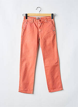 Pantalon chino délavé taille ajustable orange JAPAN RAGS garcon