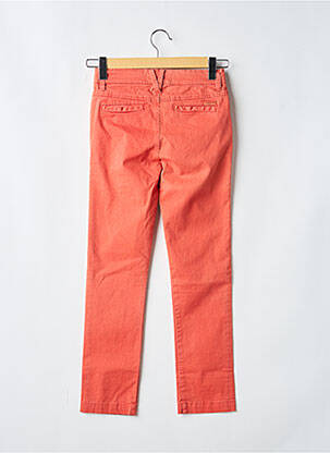 Pantalon chino tissage popeline taille ajustable orange KAPORAL garçon