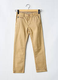 Pantalon chino stretch taille ajustable beige KAPORAL garcon