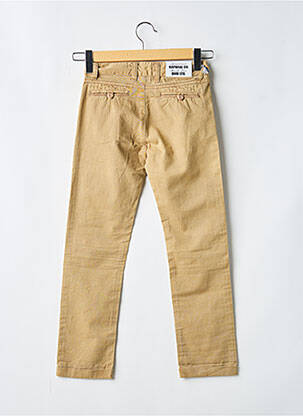 Pantalon chino stretch taille ajustable beige KAPORAL garçon