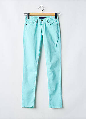 Pantalon slim taille basse taille ajustable bleu KAPORAL fille