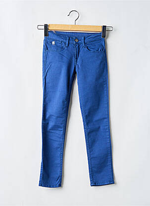 Jeans skinny stretch taille ajustable bleu LE TEMPS DES CERISES fille