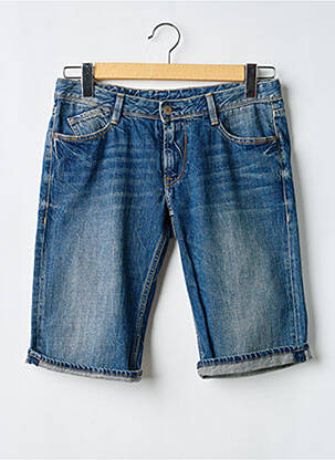 Bermuda tissage denim taille ajustable bleu JAPAN RAGS garçon