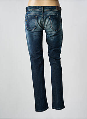 Jeans coupe slim effet usé délavé taille basse bleu SALSA femme