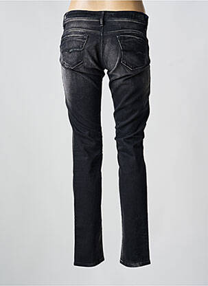Jeans coupe slim effet usé délavé taille basse noir SALSA femme