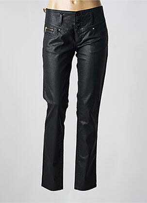 Pantalon slim tissage enduit taille normale noir SALSA femme