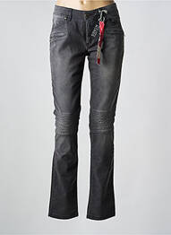 Jeans coupe slim stretch taille normale gris I.CODE (By IKKS) femme