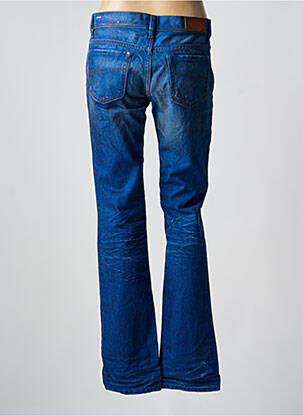 Jeans coupe droite effet usé délavé taille normale bleu DIESEL femme
