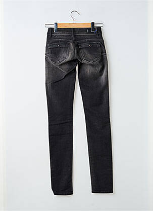 Jeans coupe slim effet usé délavé taille basse noir SALSA femme