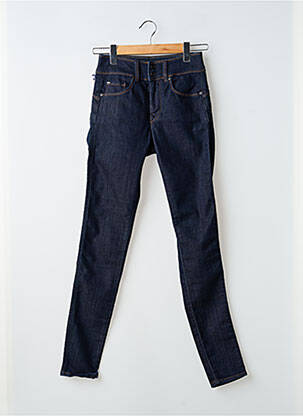 Jeans skinny tissage brut taille haute bleu SALSA femme