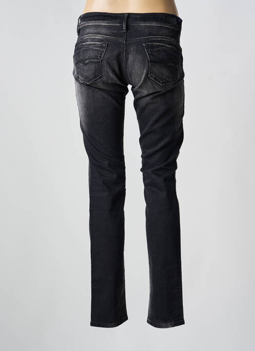 Jeans coupe slim effet usé délavé taille basse noir SALSA femme