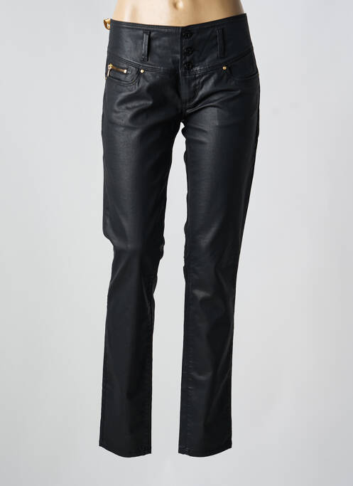 Pantalon slim tissage enduit taille normale noir SALSA femme