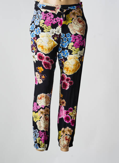 Pantalon slim noir DESIGUAL femme