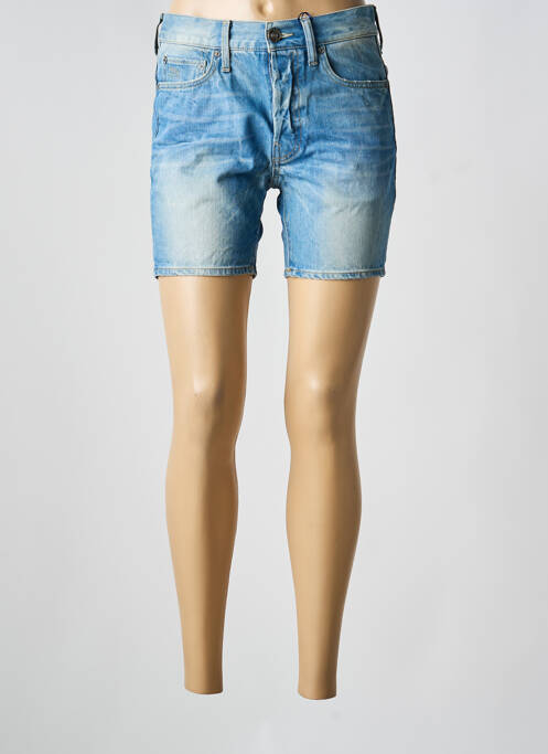 Short bleu G STAR femme