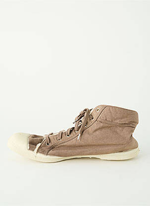 Baskets fourrée bout rond marron BENSIMON homme