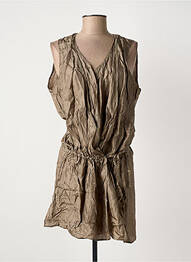Robe mi-longue vert SANDWICH femme