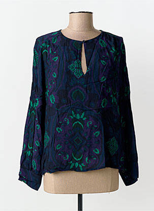 Blouse bleu LA FEE MARABOUTEE femme