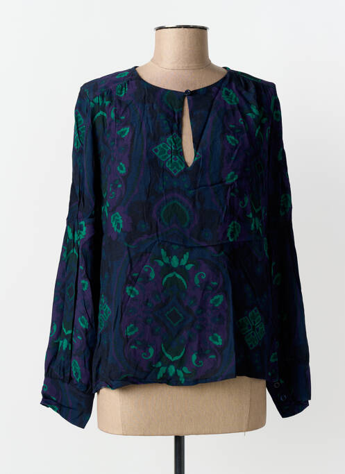 Blouse bleu LA FEE MARABOUTEE femme