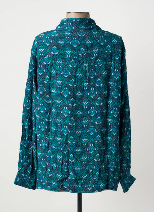 Chemisier imprimé fleurs manches longues vert LA FEE MARABOUTEE femme