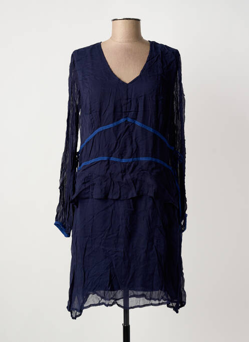 Robe mi-longue bleu IKKS femme