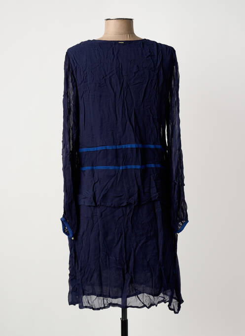Robe mi-longue bleu IKKS femme