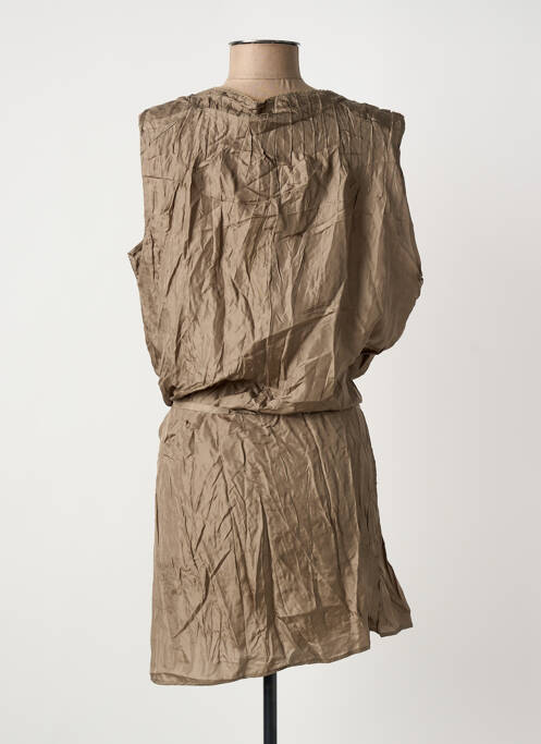 Robe mi-longue vert SANDWICH femme