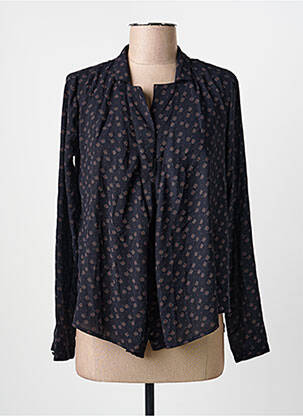 Veste casual col tailleur noir IKKS femme
