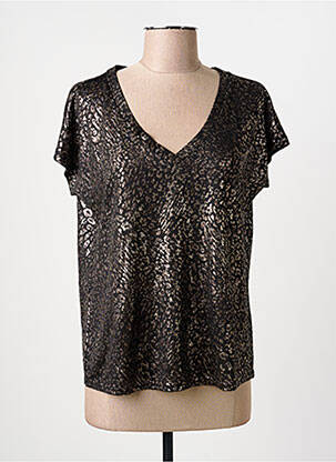 Top stretch manches courtes noir MOLLY BRACKEN femme