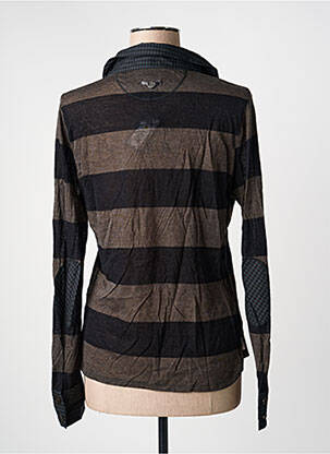 Polo noir ONE STEP femme