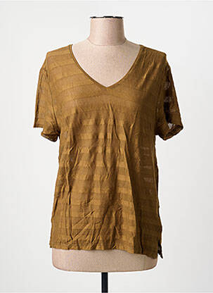 Top marron IKKS femme