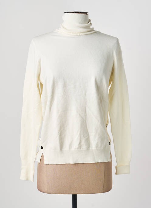 Pull col roulé beige ONE STEP femme