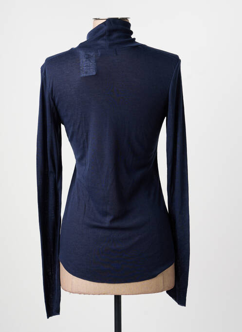 Pull col roulé bleu MOLLY BRACKEN femme