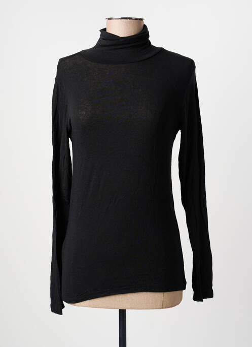 Pull col roulé noir PAKO LITTO femme