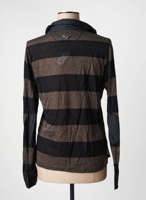 Polo noir ONE STEP femme