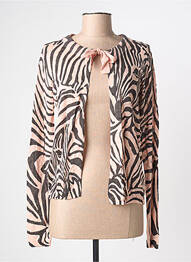Gilet manches longues rose SANDWICH femme