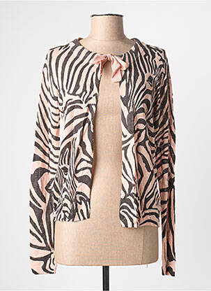 Gilet manches longues coupe cintrée rose SANDWICH femme