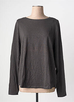 T-shirt coupe droite manches longues noir TIMEZONE femme